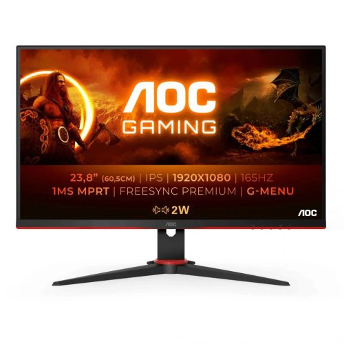 24" AOC 24G2SPAE-BK LCD monitor