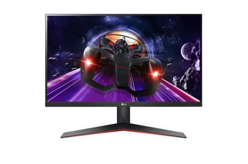 24" LG 24MP60G-B LCD monitor fekete-piros