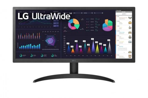 26" LG 26WQ500-B LCD monitor fekete